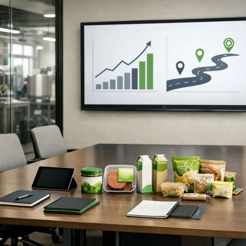 نمودار رشد فروش و نقشه راه موفقیت محصولات غذایی نوآورانه در جلسات جذب سرمایه شتاب‌دهنده‌ها