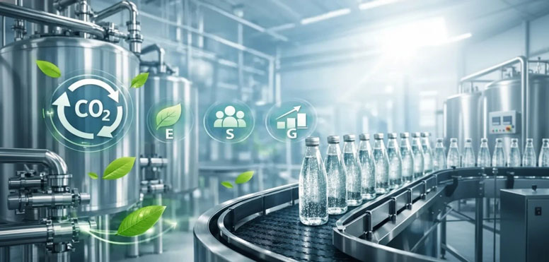 تامین CO2 خوراکی ریسک‌های زنجیره تامین و استانداردهای ESG در صنعت نوشیدنی