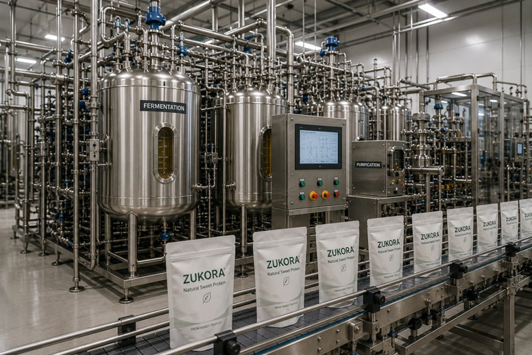 A view of the Zukora production line and manufacturing plant.